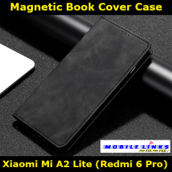 Magnetic Book Case Cover Leather Wallet For Xiaomi Mi A2 Lite M1805D1SG Slim Fit Look